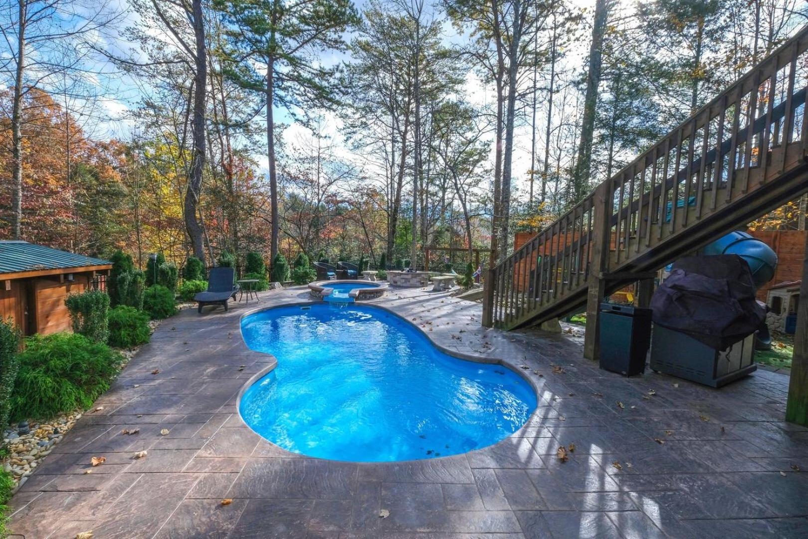 Pitter Patter Swimming Pool Ht Near D'Town Villa Gatlinburg Ngoại thất bức ảnh