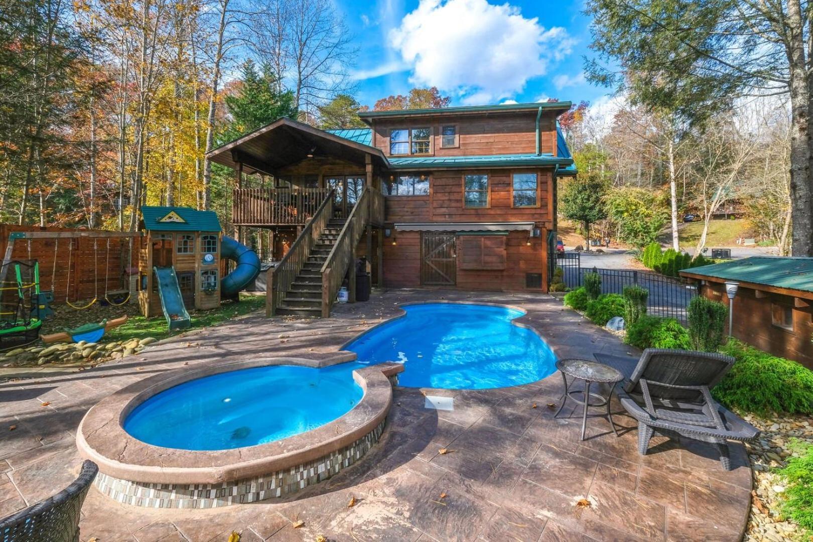 Pitter Patter Swimming Pool Ht Near D'Town Villa Gatlinburg Ngoại thất bức ảnh